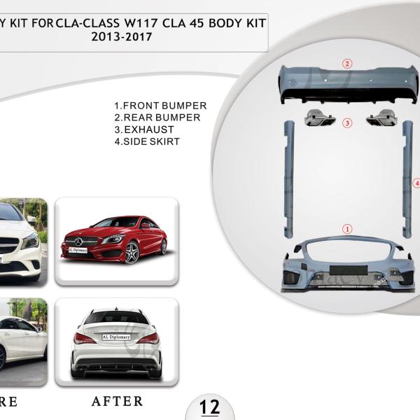 B.12 BODYKIT FOR CLA CLASS W117 CLA 45 BODYKIT 2013-2017