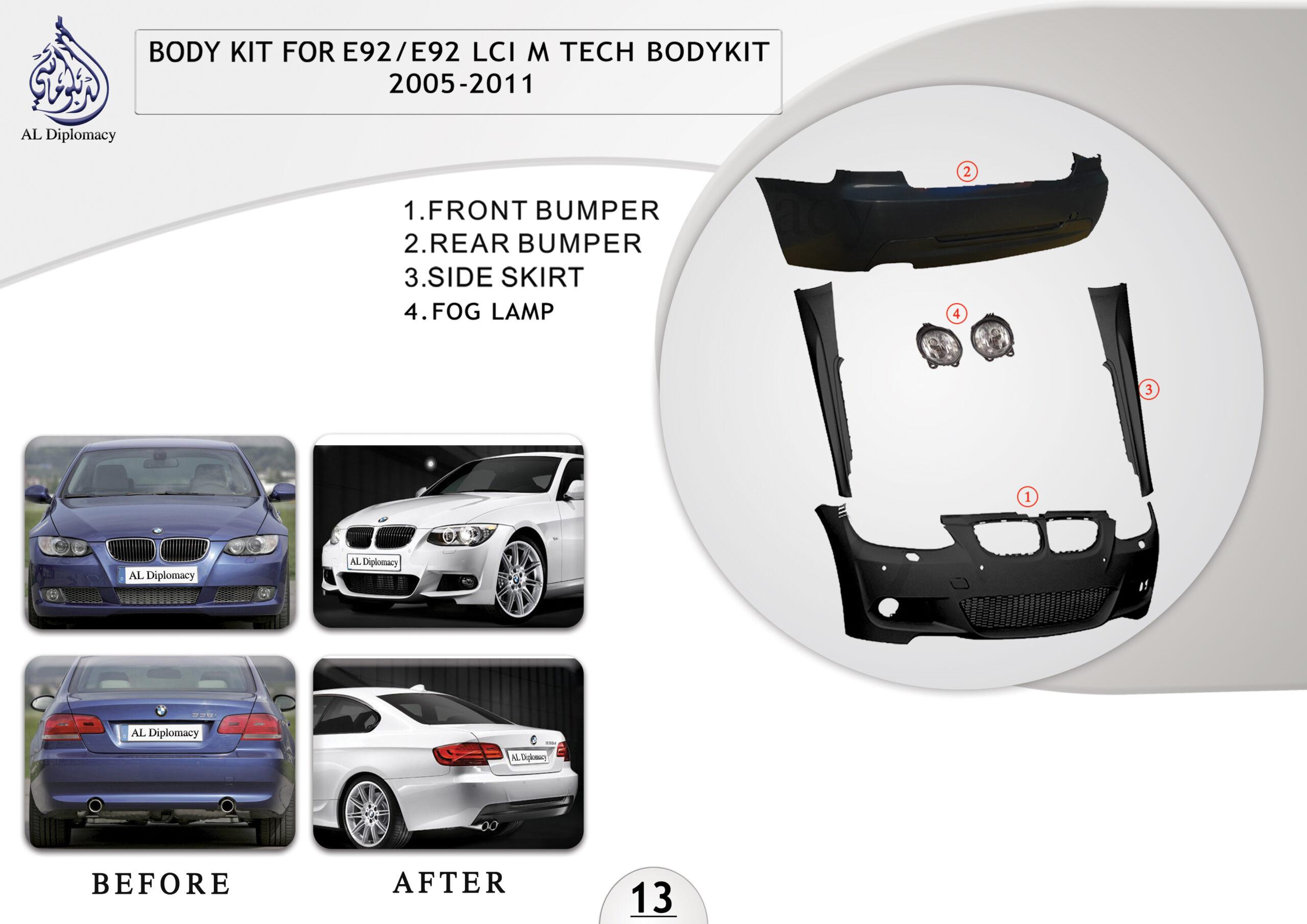 B.13 BODYKIT FOR E92 E92 LCI M TECH BODYKIT 2005-2011