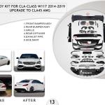 B.13 BODYKIT FOR CLA CLASS W117 2014-2019 UPGRADE TO CLA 45 AMG