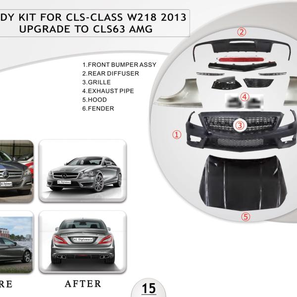 B.15 BODYKIT FOR CLS CLASS W218 2013 UPGRADE TO CLS63 AMG