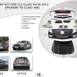 B.15 BODYKIT FOR CLS CLASS W218 2013 UPGRADE TO CLS63 AMG