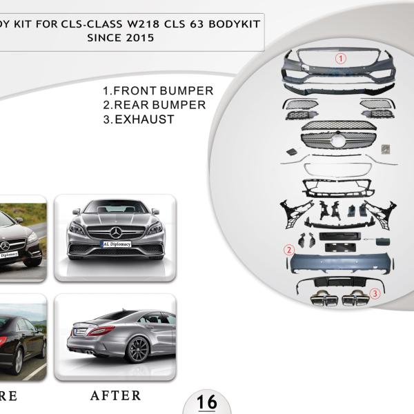 B.16 BODYKIT FOR CLS CLASS W218 CLS 63 BODYKIT SINCE 2015