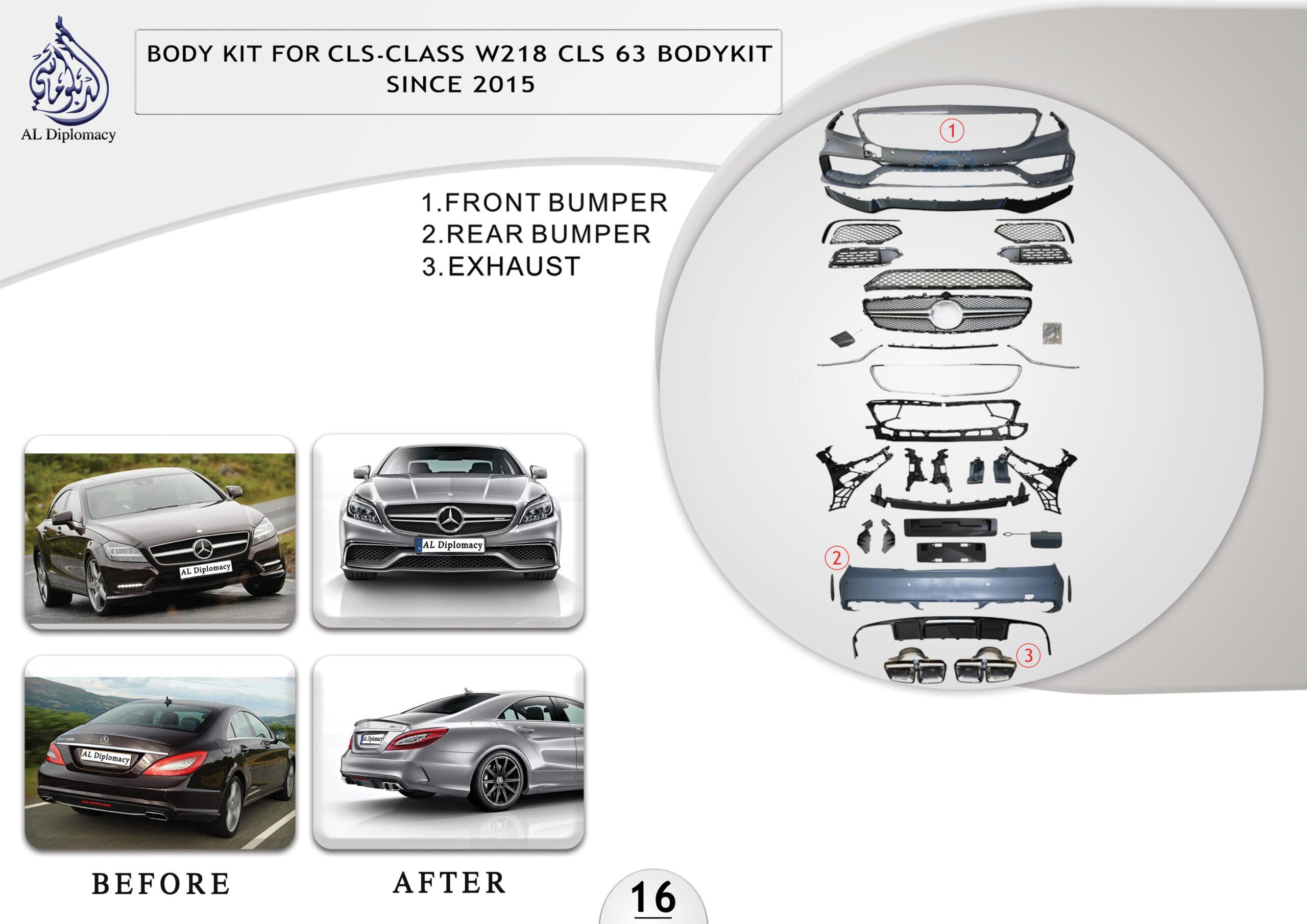 B.16 BODYKIT FOR CLS CLASS W218 CLS 63 BODYKIT SINCE 2015