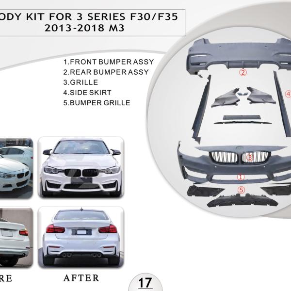 B.17 BODYKIT FOR 3 SERIES F30 F35 2013-2018 M3