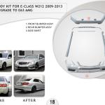 B.18 BODYKIT FOR E CLASS W212 2009-2013 UPGRADE TO E63 AMG