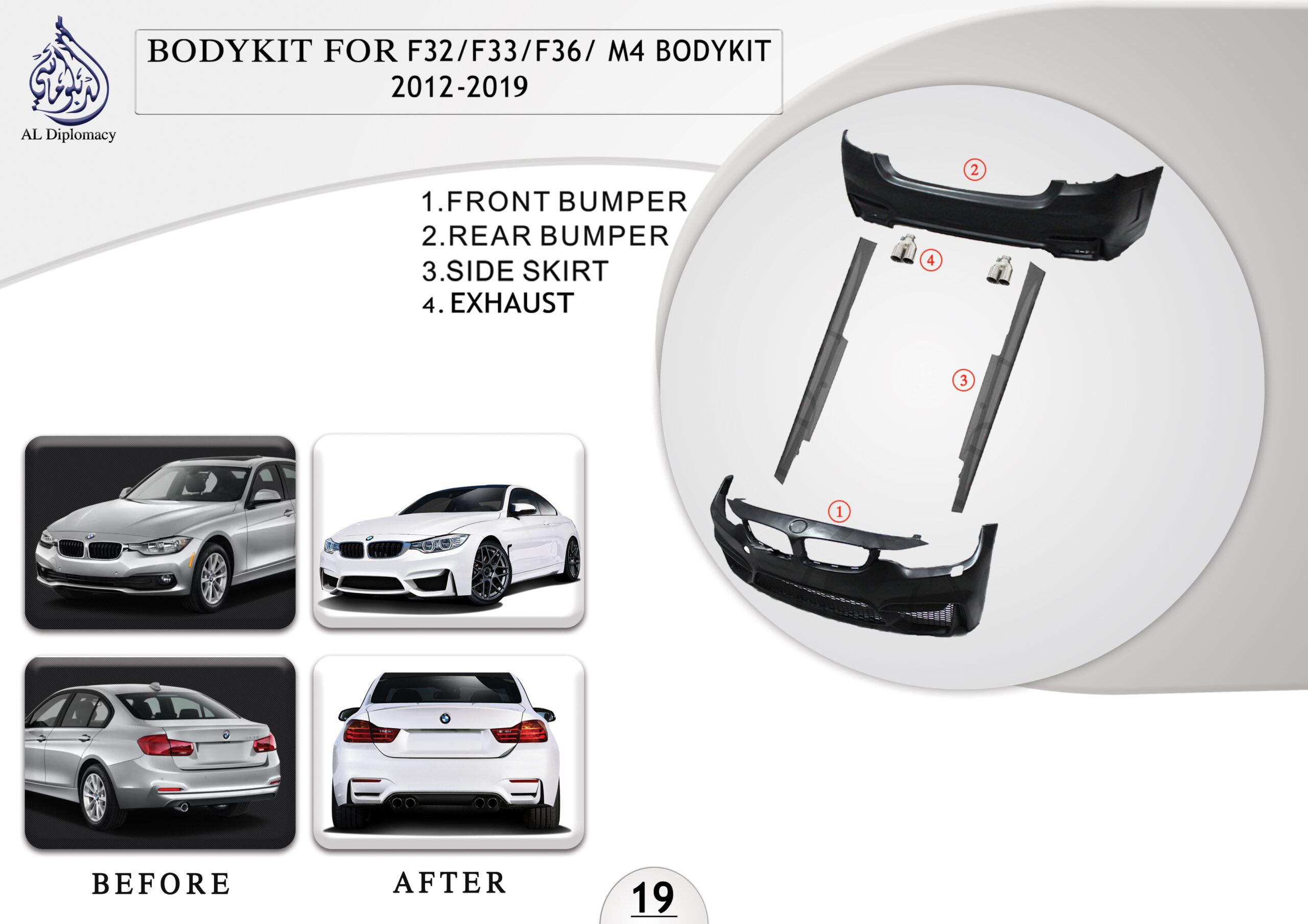 B.19 BODYKIT FOR F32 F33 F36 M4 BODYKIT 2012-2019