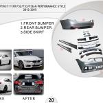 B.20 BODYKIT FOR F32 F33 F36 M PERFORMANCE STYLE 2012-2015