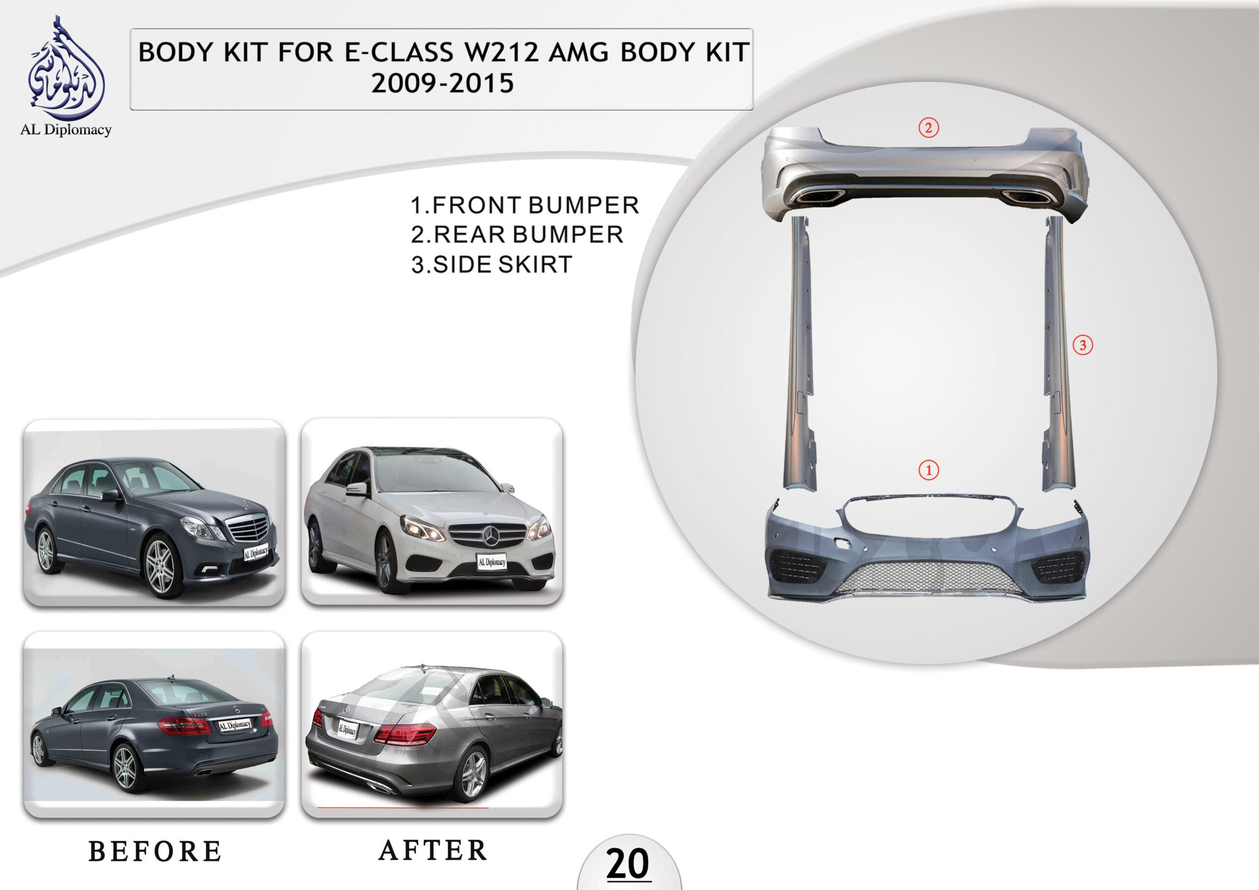 B.20 BODYKIT FOR E CLASS W212 AMG BODYKIT 2009-2015