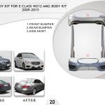 B.20 BODYKIT FOR E CLASS W212 AMG BODYKIT 2009-2015