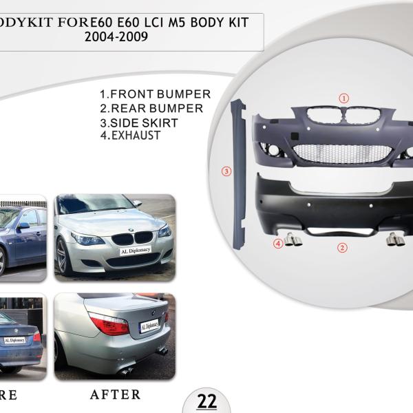 B.22 BODYKIT FOR E60 E60 LCI M5 BODYKIT 2004-2009