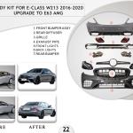 B.22 BODYKIT FOR E CLASS W213 2016-2020 UPGRADE TO E63 AMG