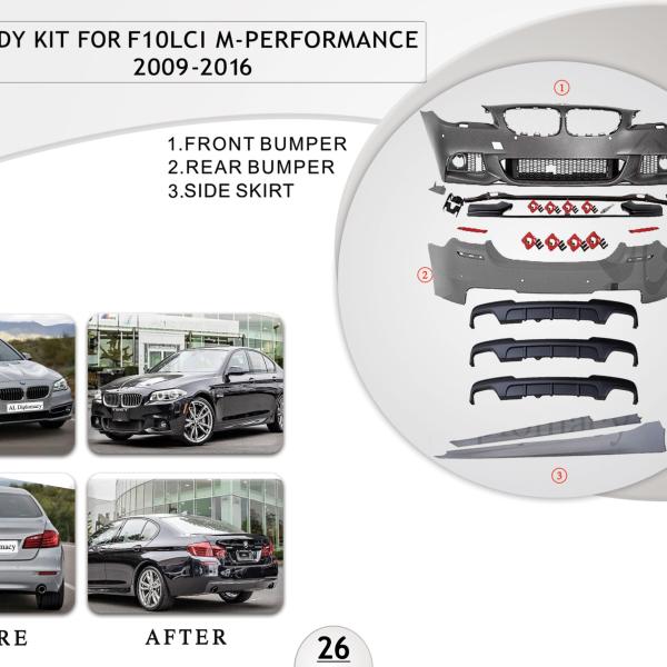 B.26 BODYKIT FOR F10LCI M PERFORMANCE BODYKIT 2009-2016