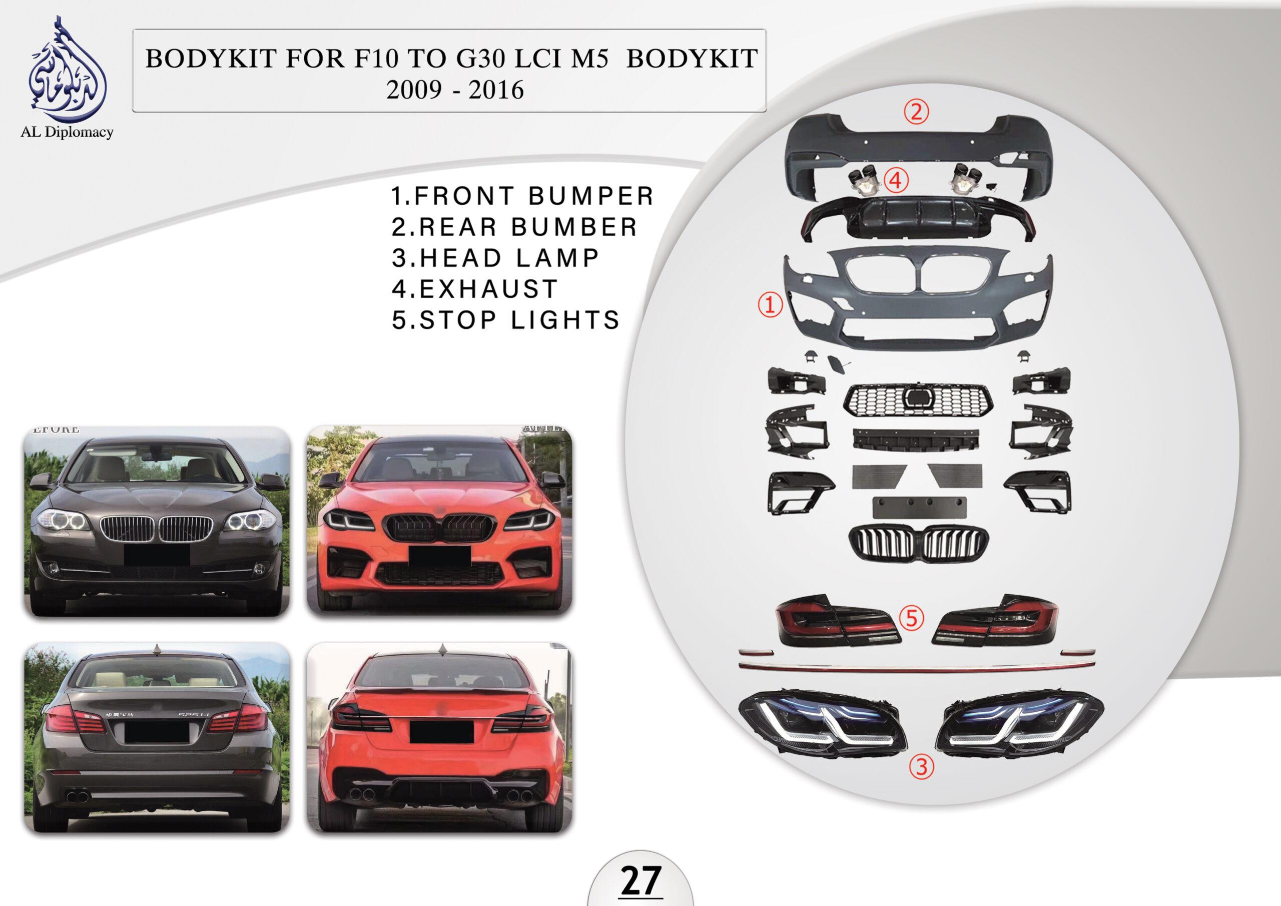 B.27 BODYKIT FOR F10 TO G30 LCI M5 BODYKIT 2009-2016
