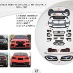 B.27 BODYKIT FOR F10 TO G30 LCI M5 BODYKIT 2009-2016