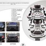 B.29 BODYKIT FOR S CLASS 221 TO W222 MAYBACH TYPE BODYKIT 2006-2013