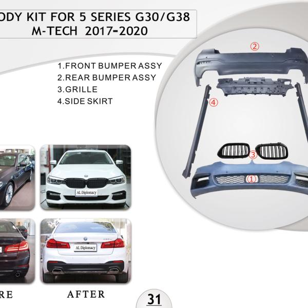 B.31 BODYKIT FOR 5 SERIES G30 G38 M TECH 2017-2020
