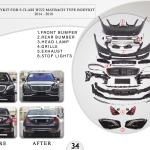 B.34 BODYKIT FOR S CLASS W222 MAYBACH TYPE BODYKIT 2014-2018