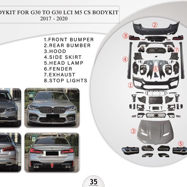 B.35 BODYKIT FOR G30 TO G30 LCI M5 CS BODYKIT 2017-2020