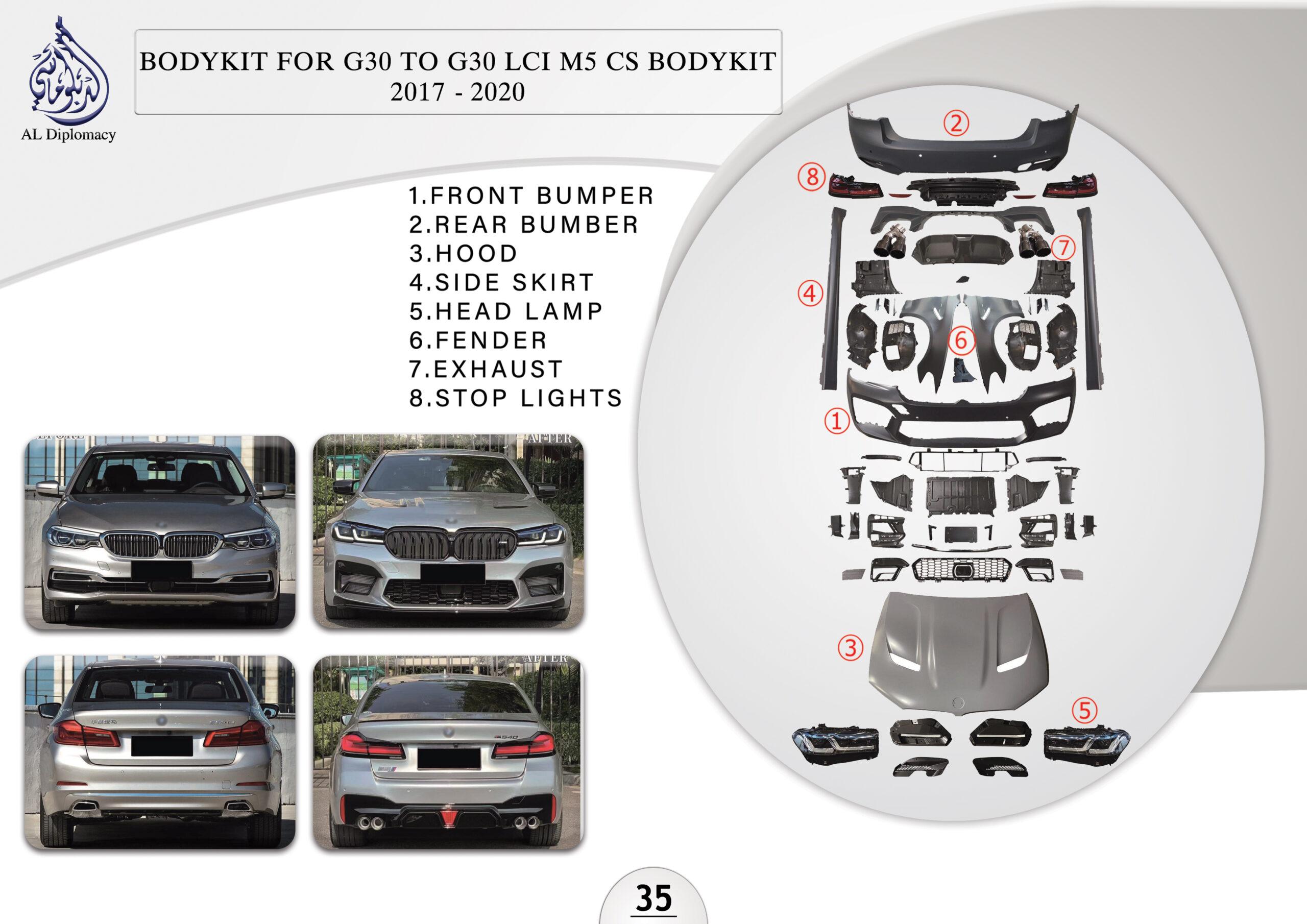 B.35 BODYKIT FOR G30 TO G30 LCI M5 CS BODYKIT 2017-2020