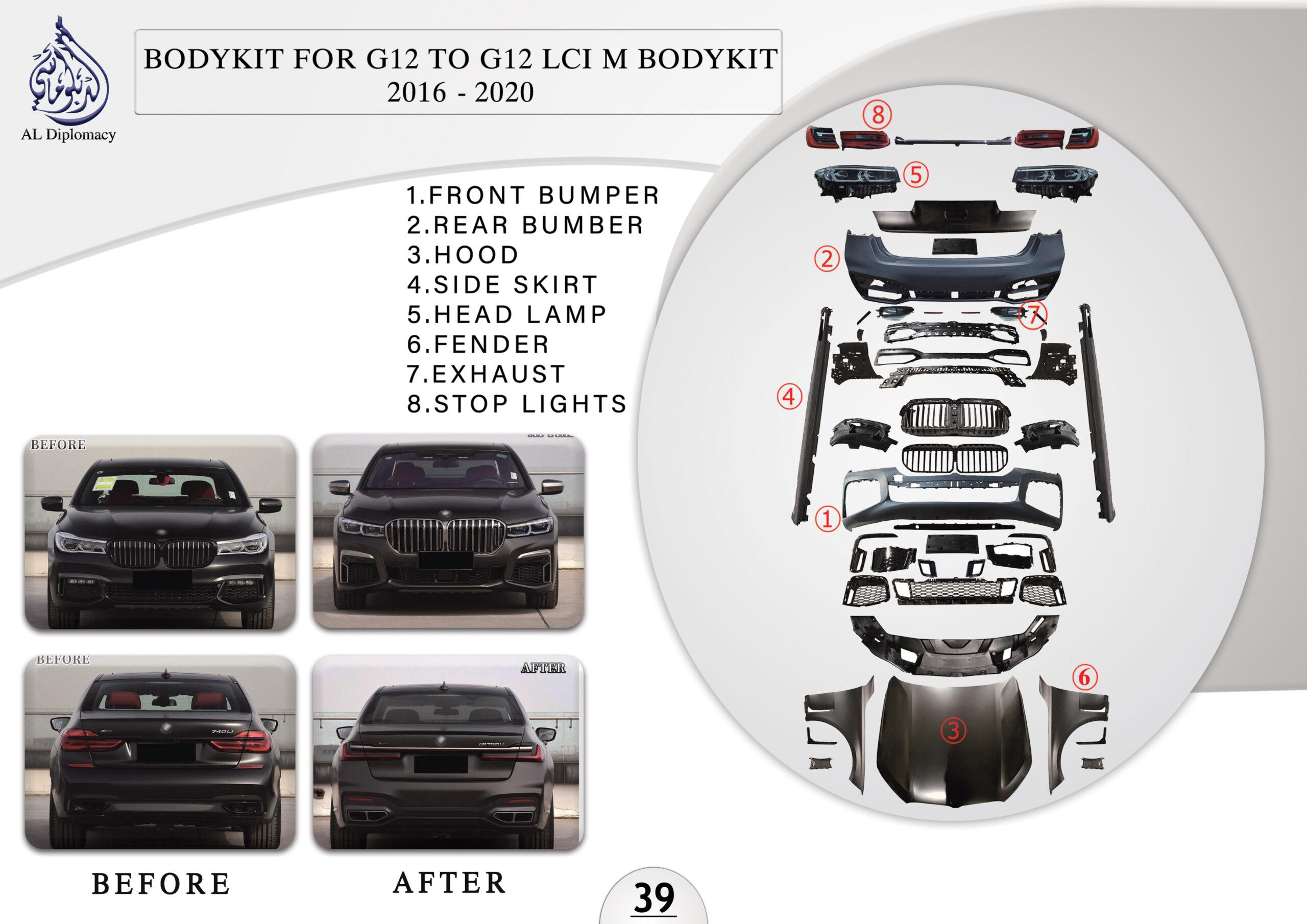 B.39 BODYKIT FOR G12 LCI M BODYKIT 2016-2020