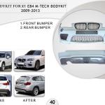 B.40 BODYKIT FOR X1 E84 M TECH BODYKIT 2009-2013