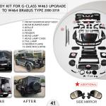 B.41 BODYKIT FOR G CLASS W463 UPGRADE TO W464 BRABUS TYPE 2000-2018
