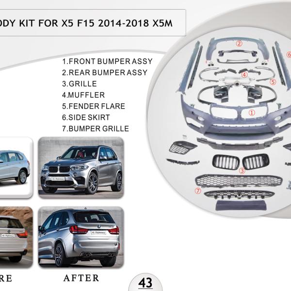 B.43 BODYKIT FOR X5 F15 BODYKIT 2014-2018 X5M