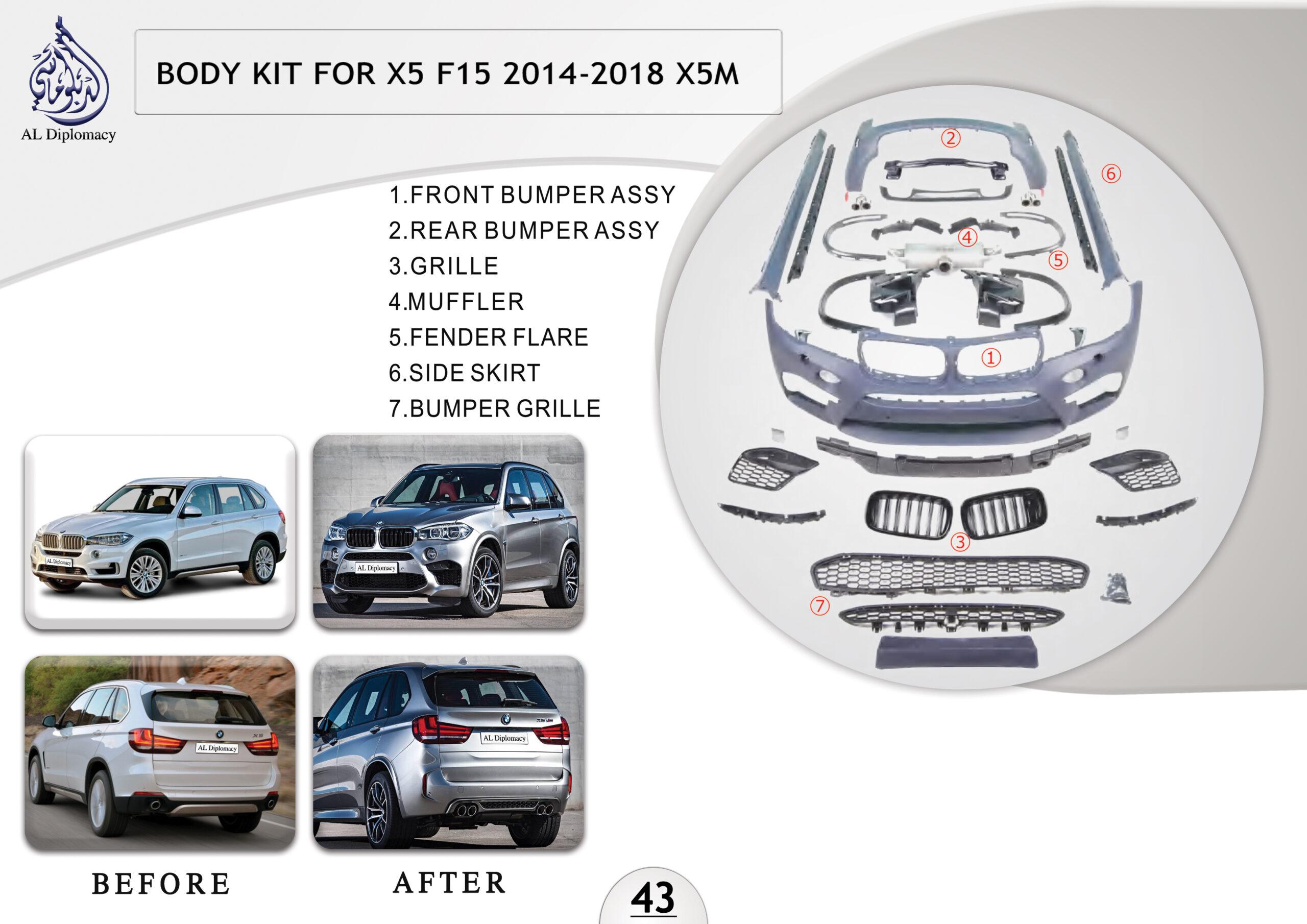 B.43 BODYKIT FOR X5 F15 BODYKIT 2014-2018 X5M