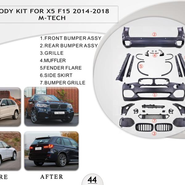B.44 BODYKIT FOR X5 F15 BODYKIT 2014-2018 M TECH