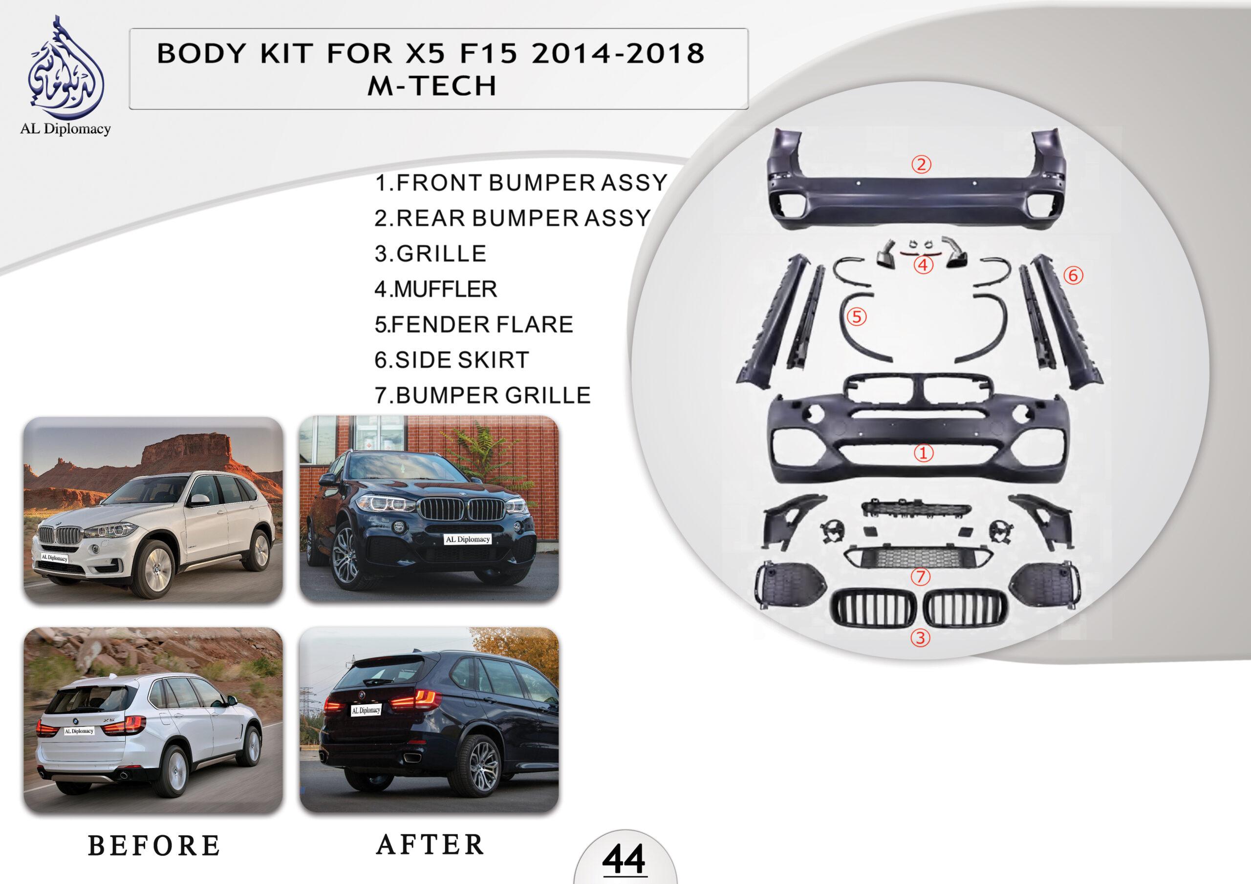 B.44 BODYKIT FOR X5 F15 BODYKIT 2014-2018 M TECH