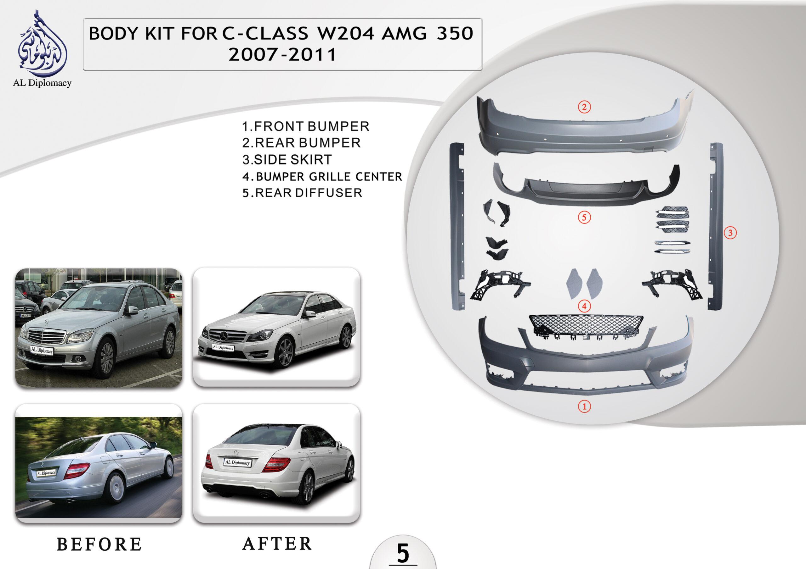A.5 BODYKIT C CLASS W204 AMG 350 BODYKIT 2007-2011