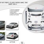 A.5 BODYKIT C CLASS W204 AMG 350 BODYKIT 2007-2011