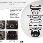 B.50 BODYKIT FOR ML TO GLE W166 GLE 63 BODYKIT 2012-2015
