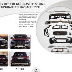 B.61 BODYKIT FOR GLS CLASS X167 2020 UPGRADE TO MAYBACH TYPE