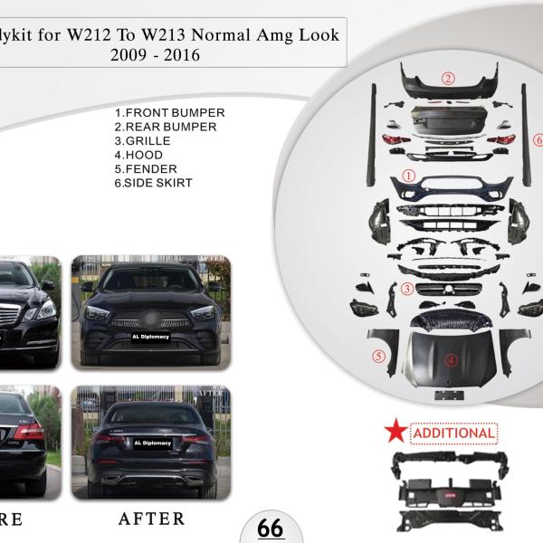 B.66 BODYKIT FOR W212 TO W213 Normal Amg look 2009-2016