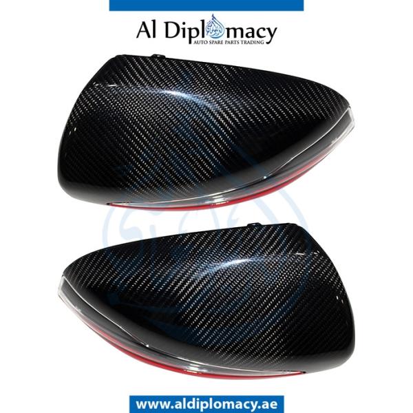 MIRROR COVER WITH LIGHT CARBON & RED SET