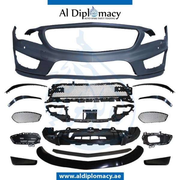 FRONT BUMPER WITH SENSOR AND WIPER HOLE COMPLETE
