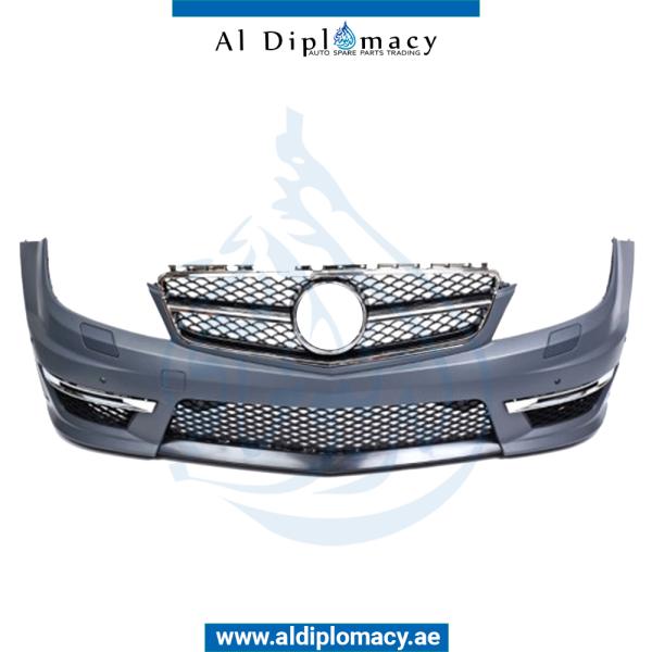 FRONT BUMPER WITH SENSOR AND WIPER HOLE ORIGINAL 63 COMPLETE