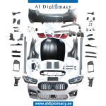 F10 TO G30 LCI M5 BODYKIT FIT 2011-UP. FRONT BUMPER REAR BUMPER HOOD FENDER HEADLIGHT STOPLIGHT SIDE SKIRT GRILLE AND EXHAUST