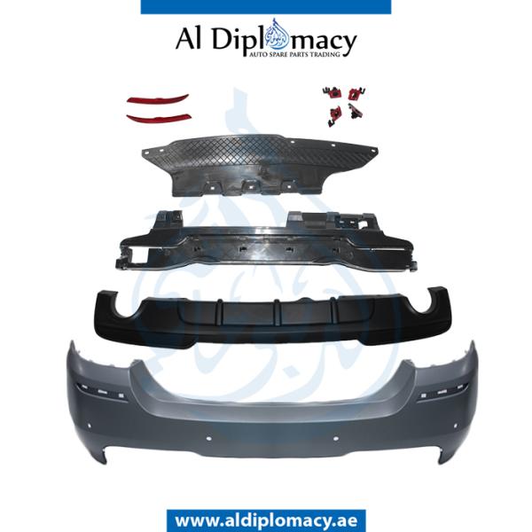 REAR BUMPER WITH SENSOR HOLE M PERFORMANCE TWO SINGLE EXHAUST TYPE