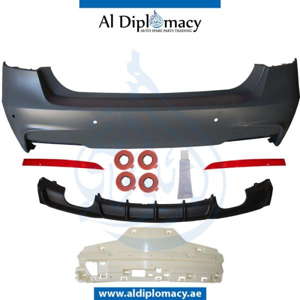 REAR BUMPER WITH SENSOR HOLE DOUBLE EXHAUST TYPE M PERFORMANCE