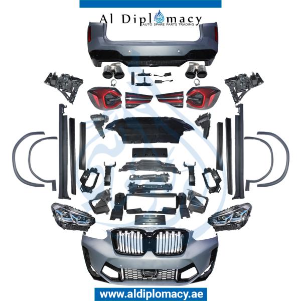 G01 LCI X3 M BODYKIT FIT 2019-UP. FRONT BUMPER REAR BUMPER HEADLIGHT STOPLIGHT SIDE SKIRT AND EXHAUST