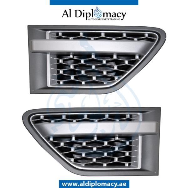 FENDER GRILLE SILVER SET