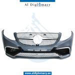 W166 GLE63 FOR ML BODYKIT COMPLETE. FRONT BUMPER REAR BUMPER HOOD FENDER HEADLIGHT STOPLIGHT AND EXHAUST
