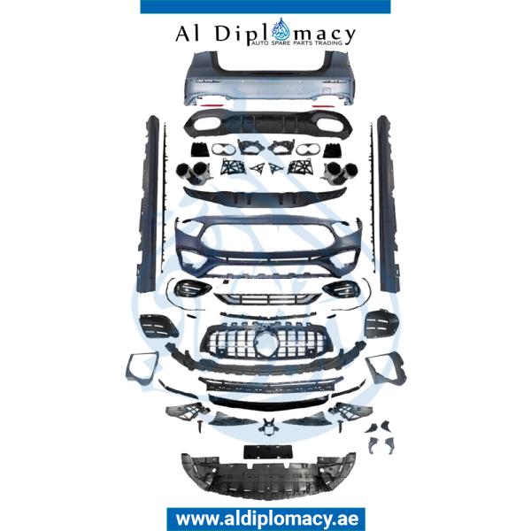 W177 BODYKIT A45 HATCHBACK COMPLETE. FRONT BUMPER REAR BUMPER SIDE SKIRT GRILLE AND EXHAUST