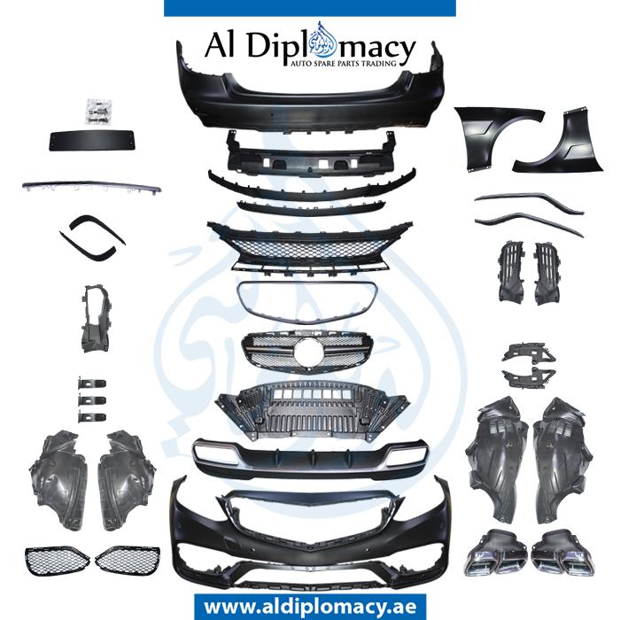 W212 E63 BODYKIT 2014 FRONT BUMPER REAR BUMPER FENDER AND SIDE SKIRT