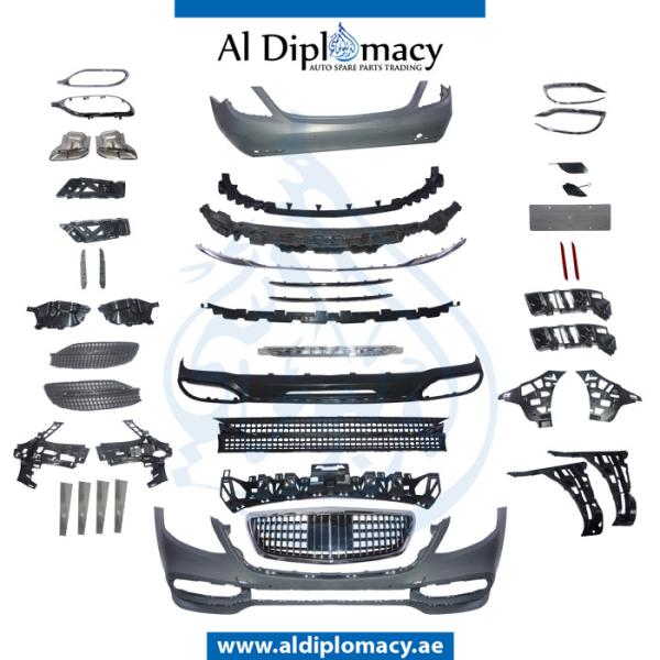 W222 MAYBACH BODYKIT 2018 COMPLETE. FRONT BUMPER REAR BUMPER GRILLE AND EXHAUST