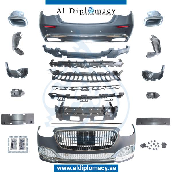W223 MAYBACH BODYKIT COMPLETE. FRONT BUMPER REAR BUMPER GRILLE EXHAUST