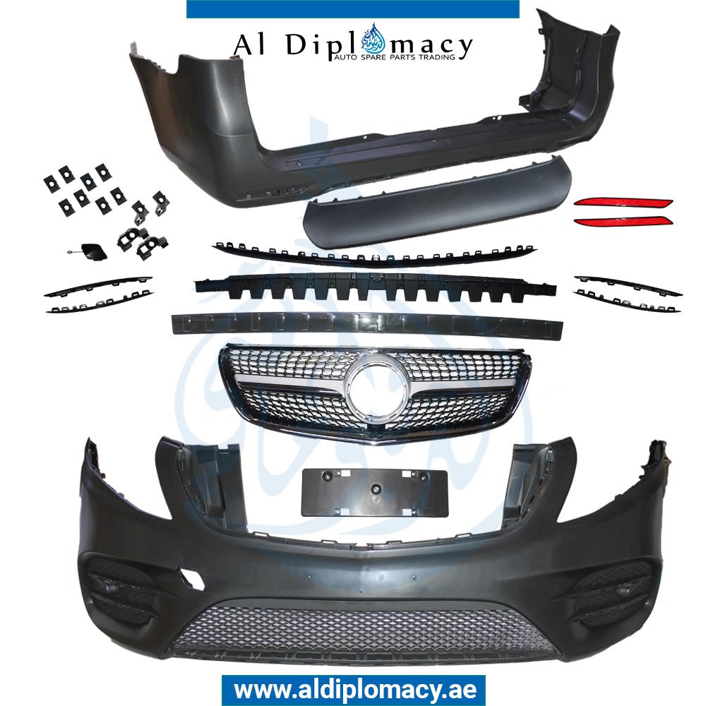 W447 AMG LOOK BODYKIT COMPLETE. FRONT BUMPER GRILLE REAR BUMPER AND EXHAUST