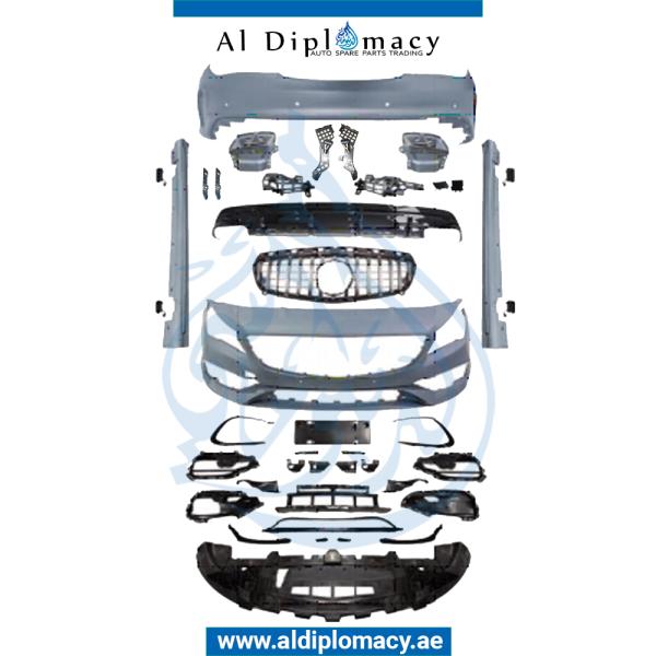 W117 CLA45 2018 BODYKIT COMPLETE. FRONT BUMPER GRILL REAR BUMPER SIDE SKIRT AND EXHAUST